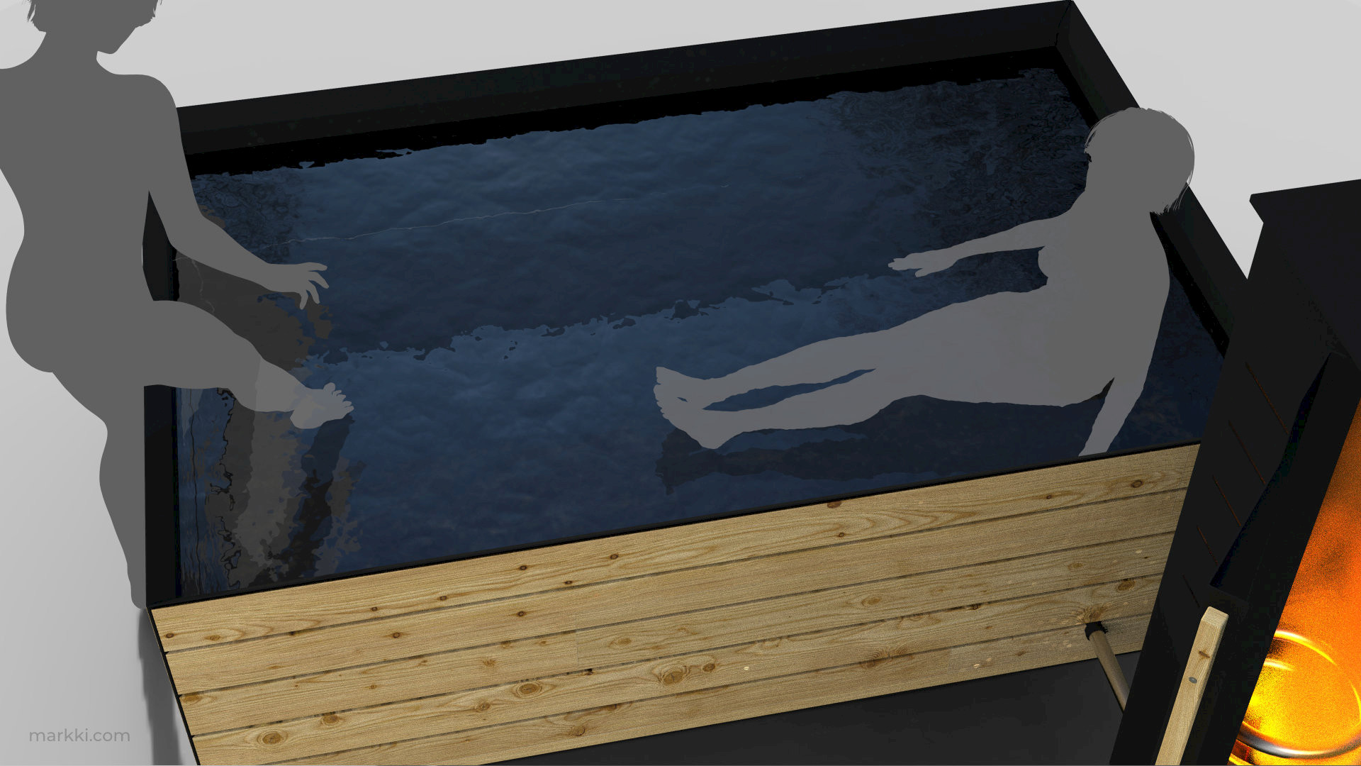 Inner dimensions are 2100 x 1350 x 600 mm